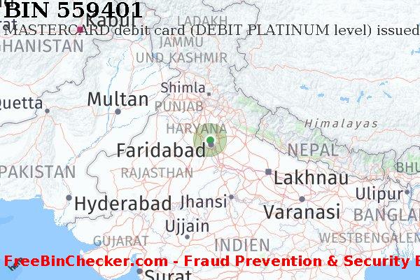 559401 MASTERCARD debit India IN BIN-Liste