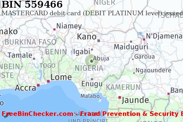 559466 MASTERCARD debit Nigeria NG BIN-Liste