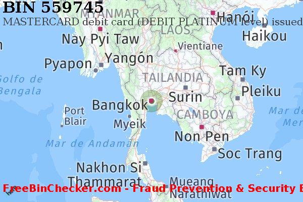 559745 MASTERCARD debit Thailand TH Lista de BIN