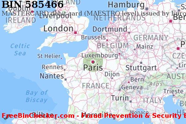 585466 MASTERCARD debit France FR BIN List