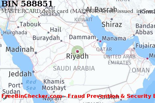 588851 MASTERCARD debit Saudi Arabia SA BIN Dhaftar