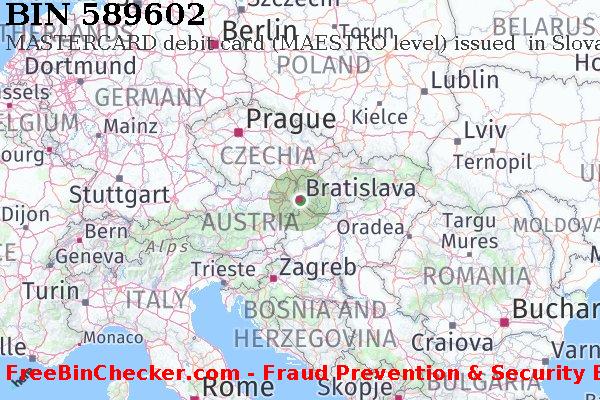 589602 MASTERCARD debit Slovakia (Slovak Republic) SK BIN Lijst