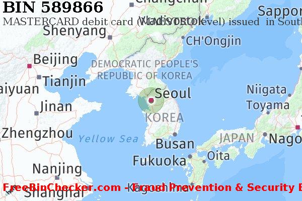 589866 MASTERCARD debit South Korea KR BIN List