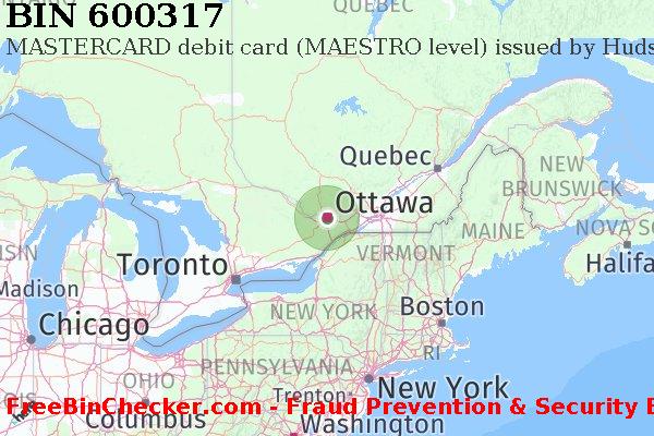 600317 MASTERCARD debit Canada CA BIN List
