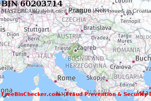 60203714 MASTERCARD debit Croatia HR BIN List