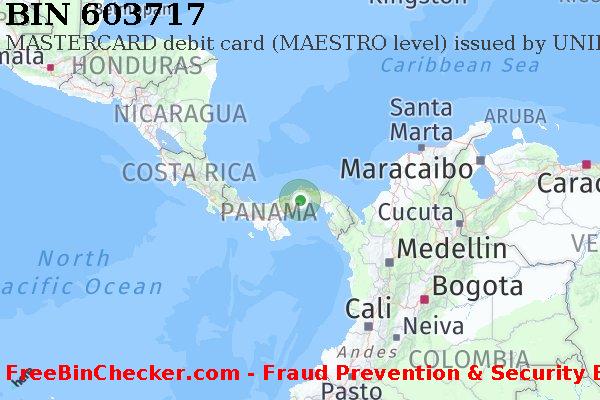 603717 MASTERCARD debit Panama PA BIN Lijst