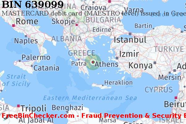 639099 MASTERCARD debit Greece GR Lista de BIN