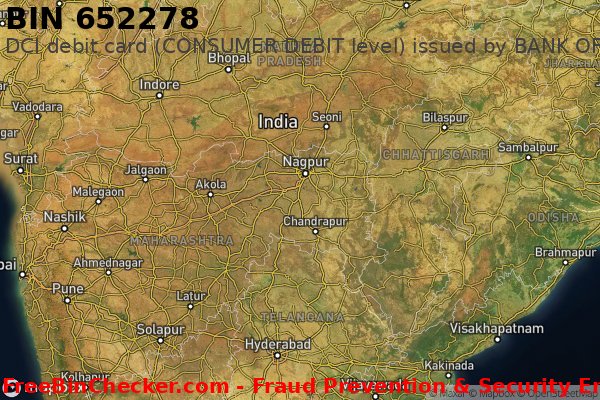 652278 DCI debit India IN BIN List