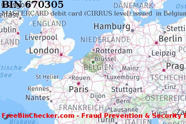 670305 MASTERCARD debit Belgium BE BIN-Liste