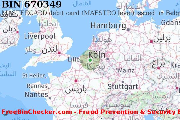 670349 MASTERCARD debit Belgium BE قائمة BIN