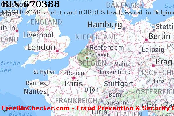 670388 MASTERCARD debit Belgium BE BIN-Liste