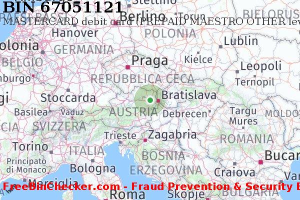 67051121 MASTERCARD debit Austria AT Lista BIN