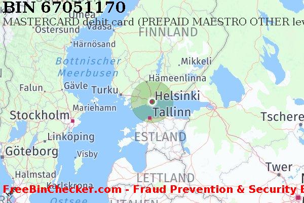 67051170 MASTERCARD debit Finland FI BIN-Liste