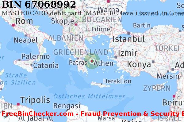 67068992 MASTERCARD debit Greece GR BIN-Liste