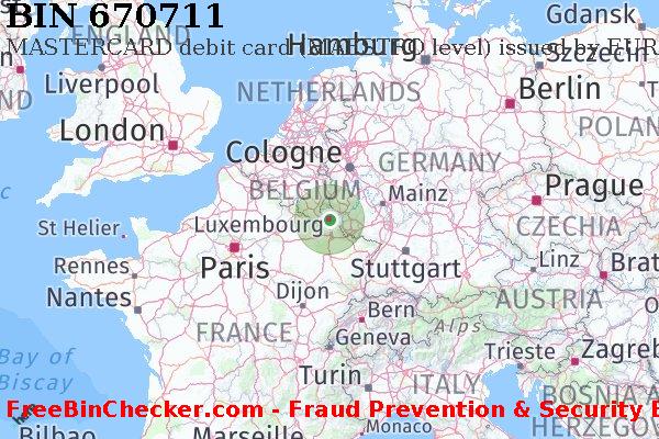 670711 MASTERCARD debit Luxembourg LU BIN List
