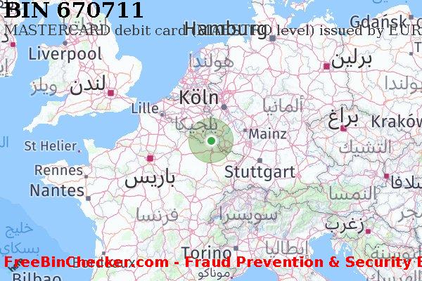 670711 MASTERCARD debit Luxembourg LU قائمة BIN