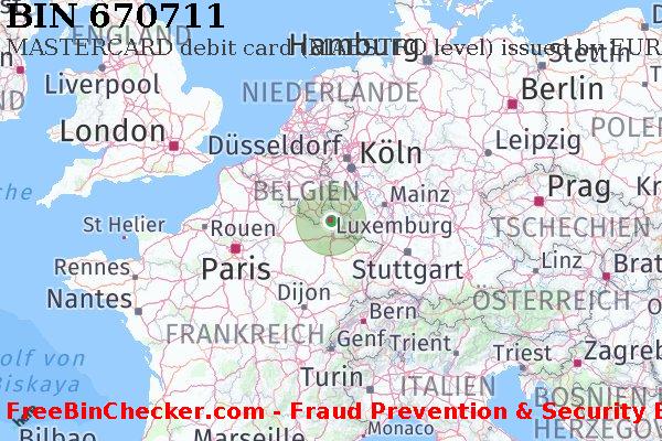 670711 MASTERCARD debit Luxembourg LU BIN-Liste