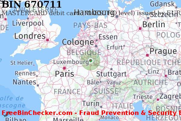 670711 MASTERCARD debit Luxembourg LU BIN Liste 