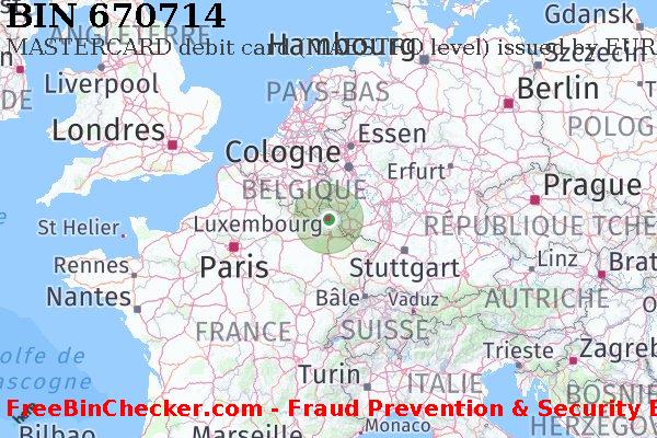 670714 MASTERCARD debit Luxembourg LU BIN Liste 