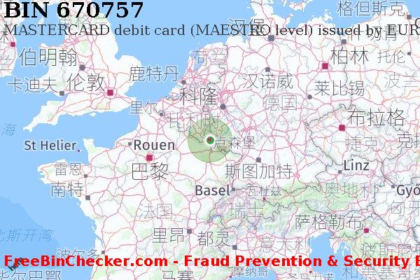 670757 MASTERCARD debit Luxembourg LU BIN列表