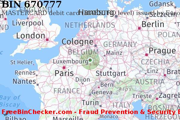 670777 MASTERCARD debit Luxembourg LU বিন তালিকা