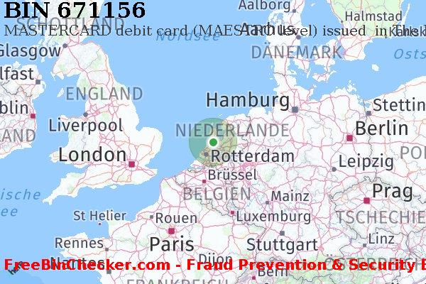 671156 MASTERCARD debit The Netherlands NL BIN-Liste