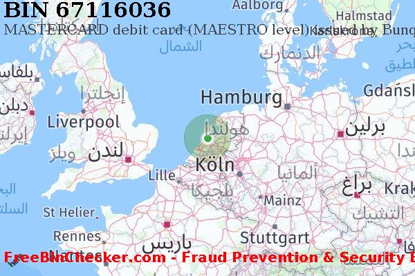 67116036 MASTERCARD debit The Netherlands NL قائمة BIN