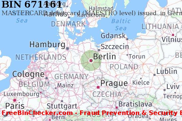 671161 MASTERCARD debit Germany DE BIN Lijst