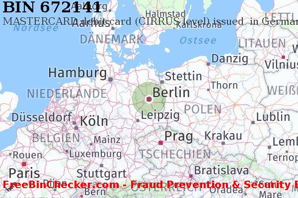 672141 MASTERCARD debit Germany DE BIN-Liste