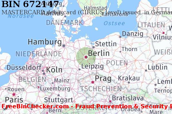 672147 MASTERCARD debit Germany DE BIN-Liste