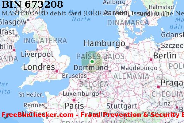 673208 MASTERCARD debit The Netherlands NL Lista de BIN