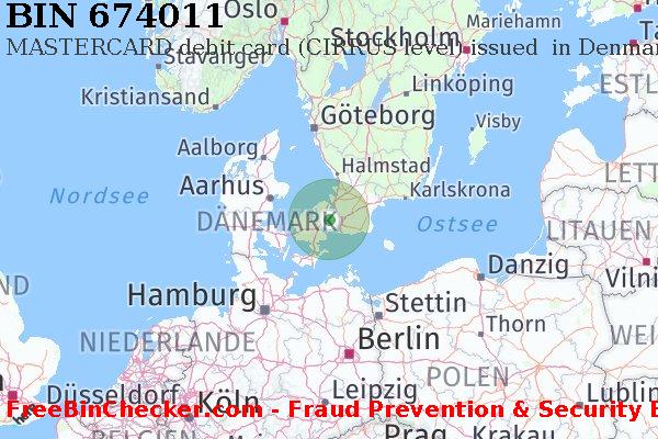 674011 MASTERCARD debit Denmark DK BIN-Liste