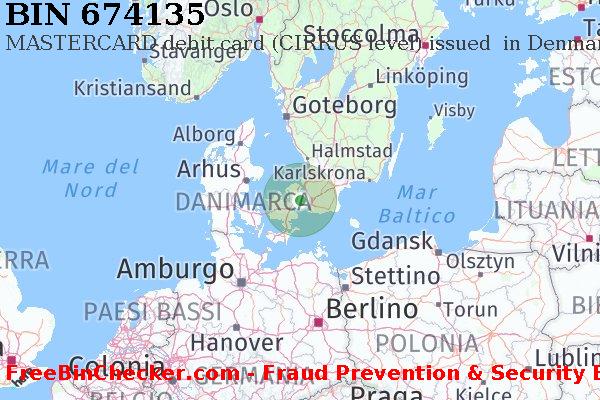 674135 MASTERCARD debit Denmark DK Lista BIN