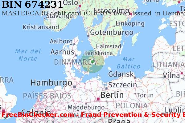 674231 MASTERCARD debit Denmark DK Lista de BIN