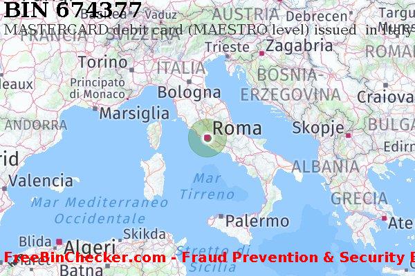 674377 MASTERCARD debit Italy IT Lista BIN