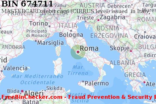 674711 MASTERCARD debit Italy IT Lista BIN