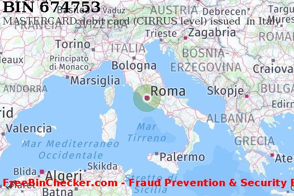 674753 MASTERCARD debit Italy IT Lista BIN