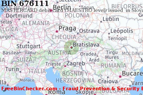 676111 MASTERCARD debit Slovakia (Slovak Republic) SK Lista de BIN