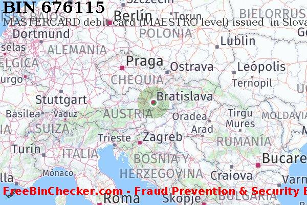 676115 MASTERCARD debit Slovakia (Slovak Republic) SK Lista de BIN