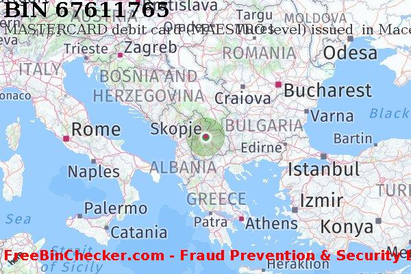 67611765 MASTERCARD debit Macedonia MK BIN Danh sách
