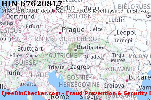 67620817 MASTERCARD debit Slovakia (Slovak Republic) SK BIN Liste 