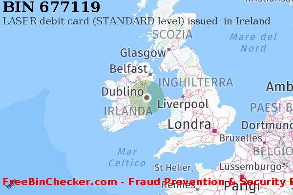677119 LASER debit Ireland IE Lista BIN