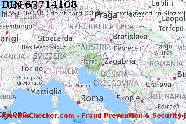 67714108 MASTERCARD debit Slovenia SI Lista BIN