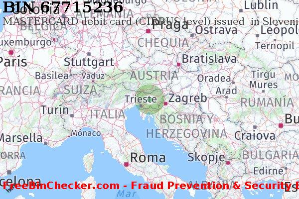 67715236 MASTERCARD debit Slovenia SI Lista de BIN
