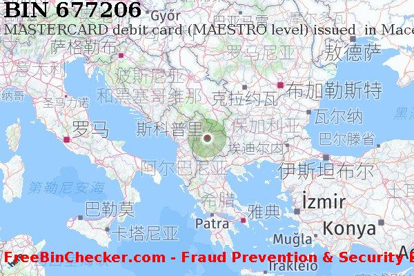 677206 MASTERCARD debit Macedonia MK BIN列表