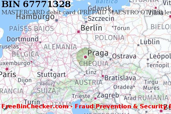67771328 MASTERCARD debit Czech Republic CZ Lista de BIN