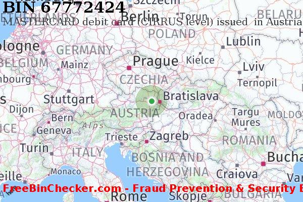 67772424 MASTERCARD debit Austria AT BIN List