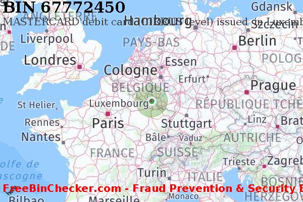67772450 MASTERCARD debit Luxembourg LU BIN Liste 