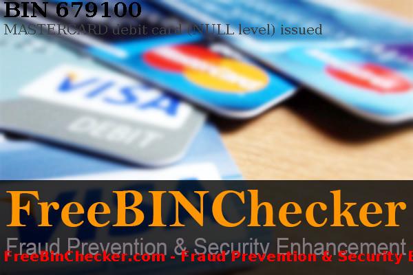 679100 MASTERCARD debit   قائمة BIN