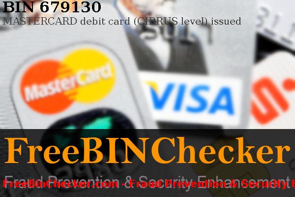 679130 MASTERCARD debit   قائمة BIN